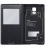 Husa S-View Cover Samsung Galaxy S5, incarcare wireless, Black